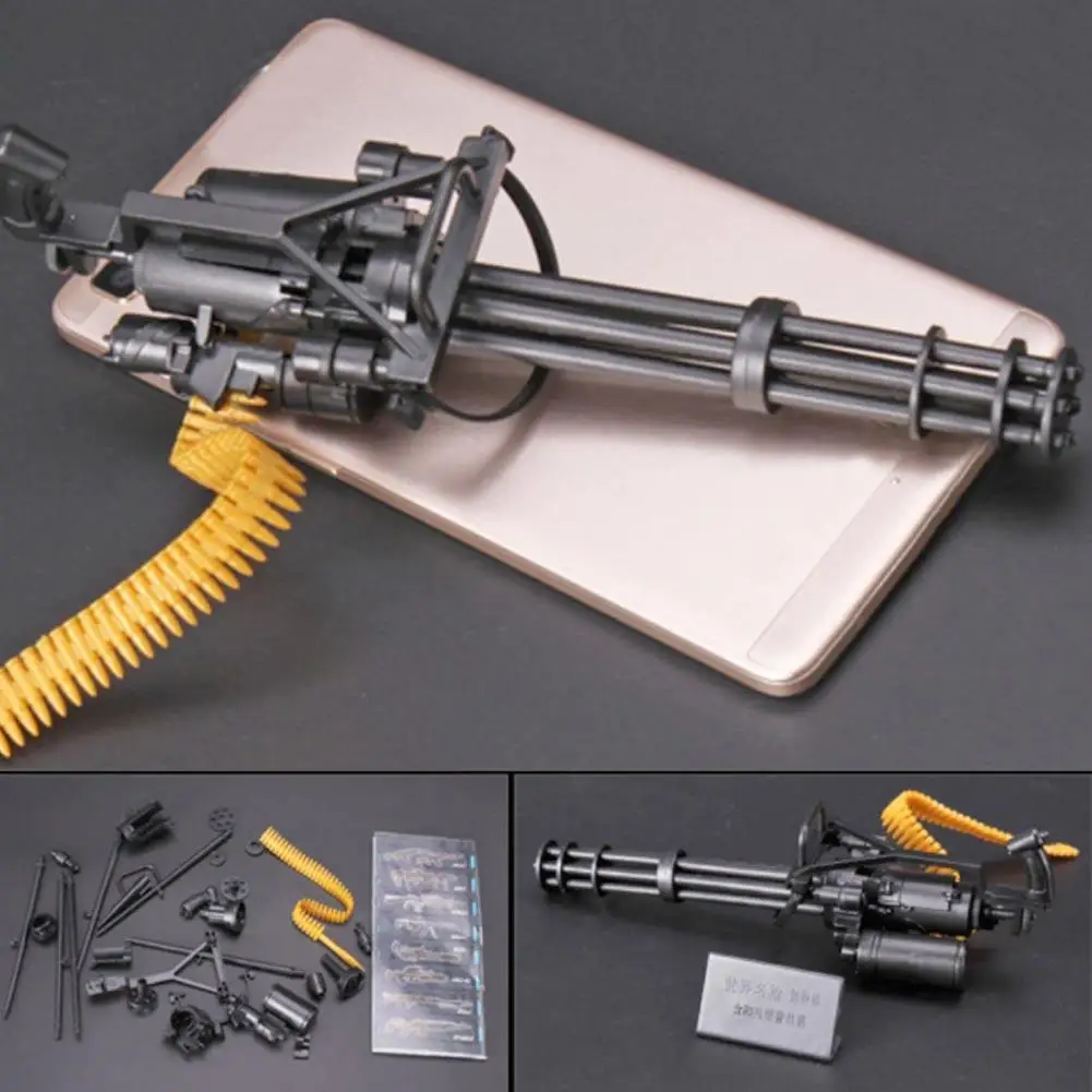 Масштаб 1:6 M134 Gatling Minigun пластиковый 4D пистолет модель T800 тяжелые пулеметы с