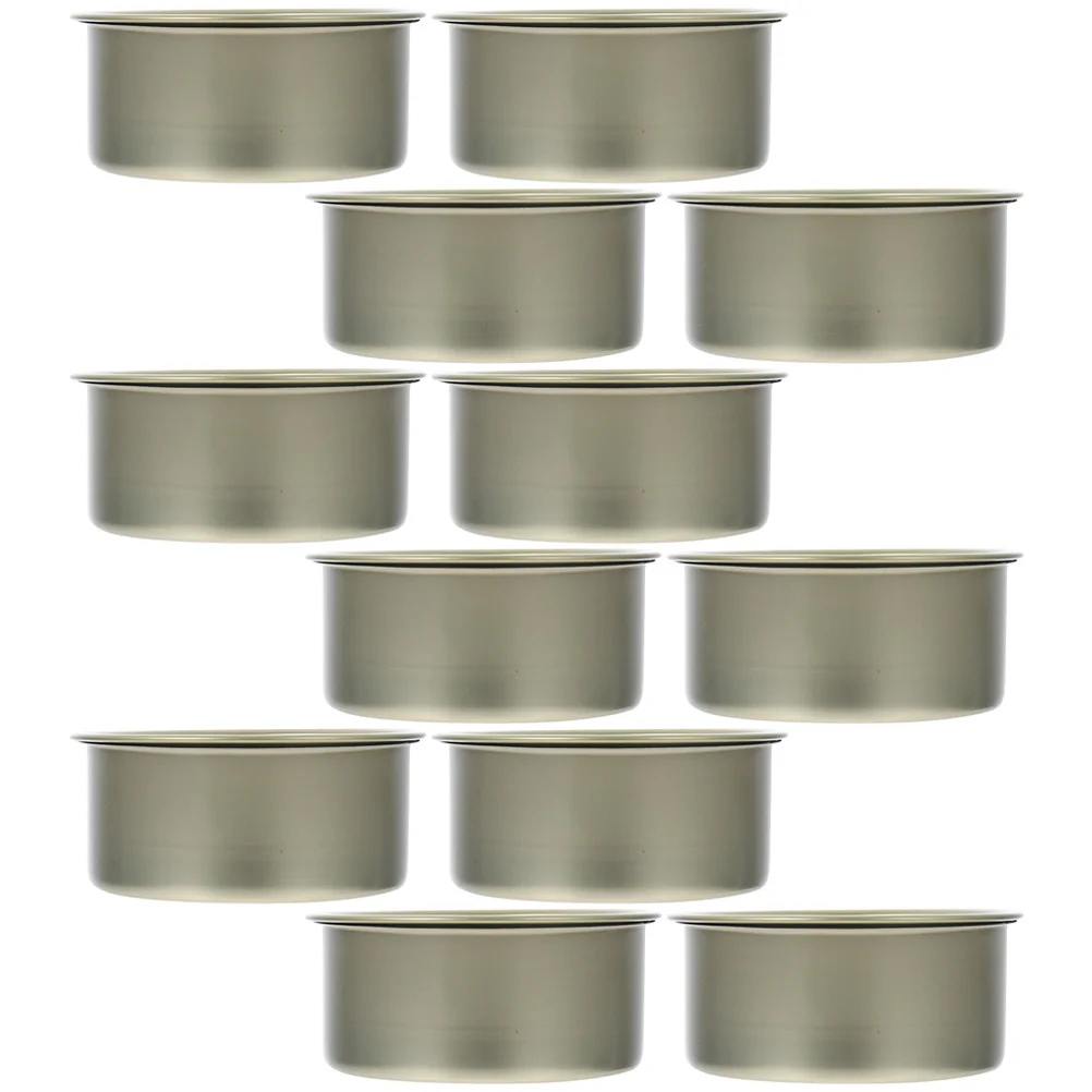 

12 Pcs Sealed Containers Food Jar Large Dog Tin Pet Empty Can Cans Tins Cookies Lids Thicken