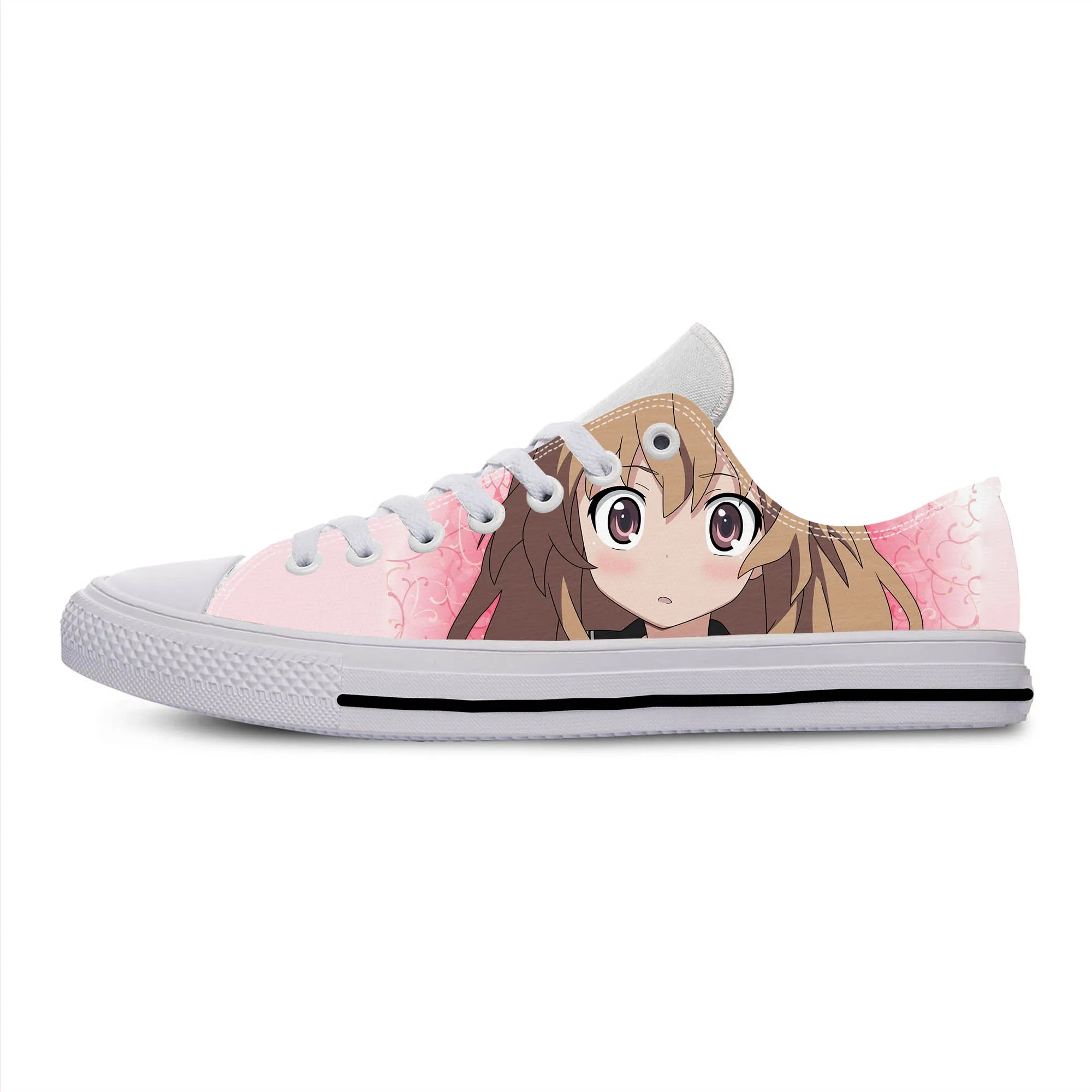 

Japanese Anime Manga Cartoon Toradora Aisaka Taiga Casual Cloth Shoes Low Top Breathable Lightweight 3D Print Men Women Sneakers