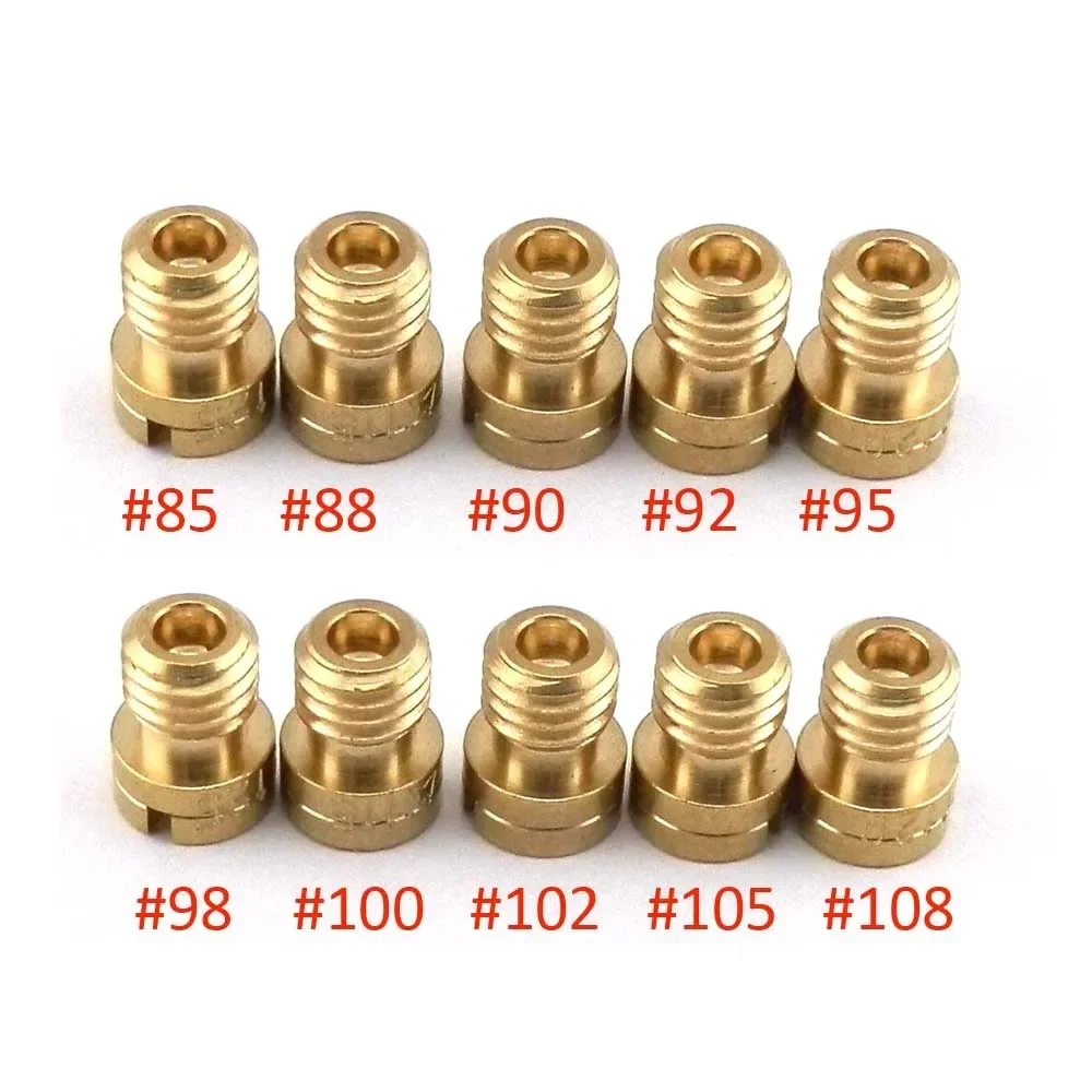 

10 шт. M5 основная жиклера 5 мм для карбюратора Keihin OKO KOSO PWK 125cc 150cc CVK PZ27 PZ30 152QMI 157QMJ, форсунки