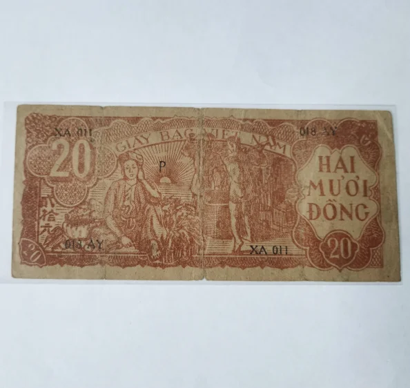 Коллекционные предметы из Вьетнама 20 dong Original Notes XF 1948 |