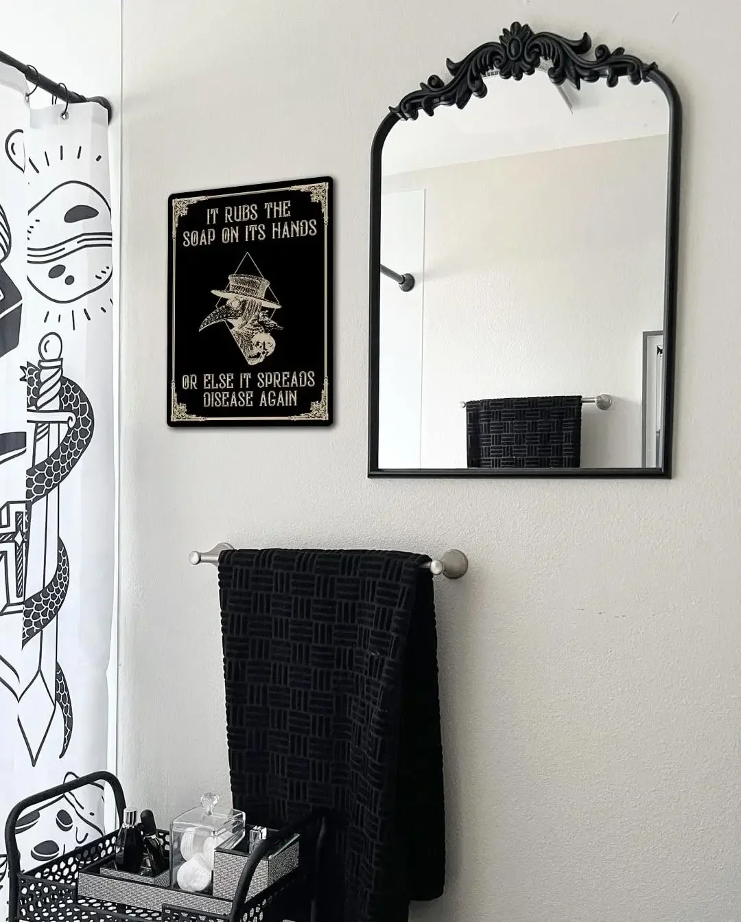 Оловянная вывеска Flinelife Plague Doctor Wash Your Hands Mtal 8X12 готический декор для ванной