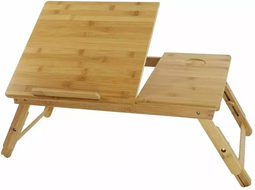 

Adjustable Bamboo Laptop Stand Multipurpose Foldable Bed Tray