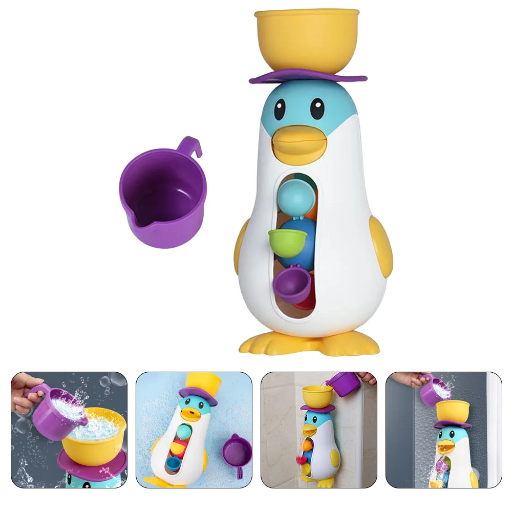 

Penguin Windmill Toy Educational Baby Toys Lovely Shower Cartoon Infant Water Play Plastic Cute Bath