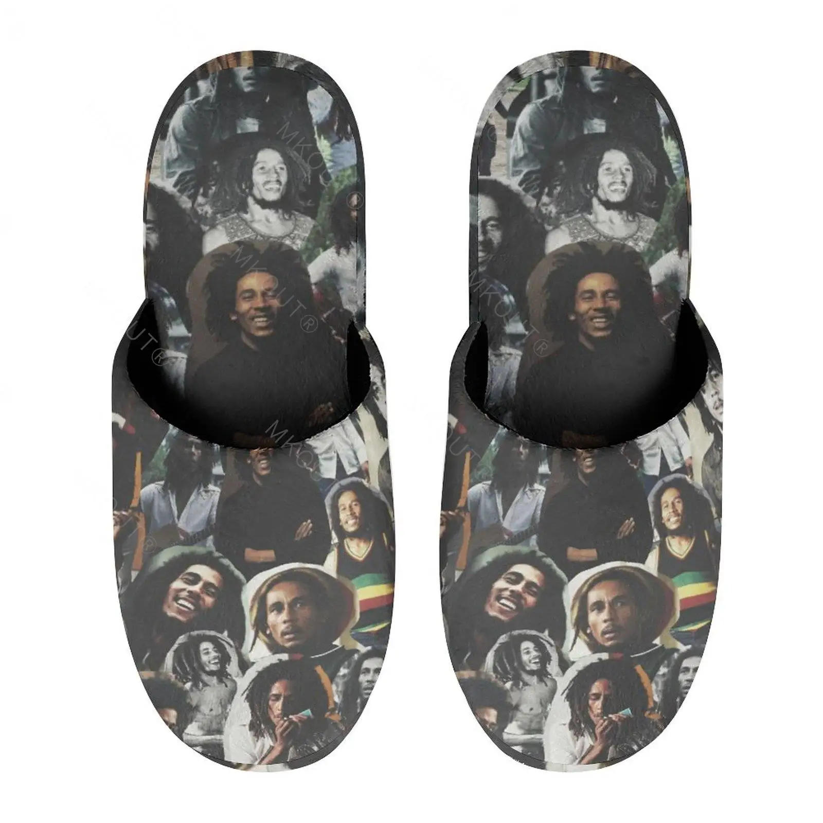 Теплые хлопковые тапочки Bob Marley (5) для мужчин и женщин толстая мягкая подошва