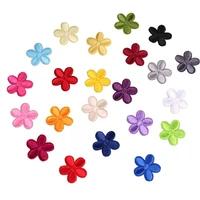 10pcs cute small flower patches iron on applique parch kids bags dress embroidery stickers diy decals decorative