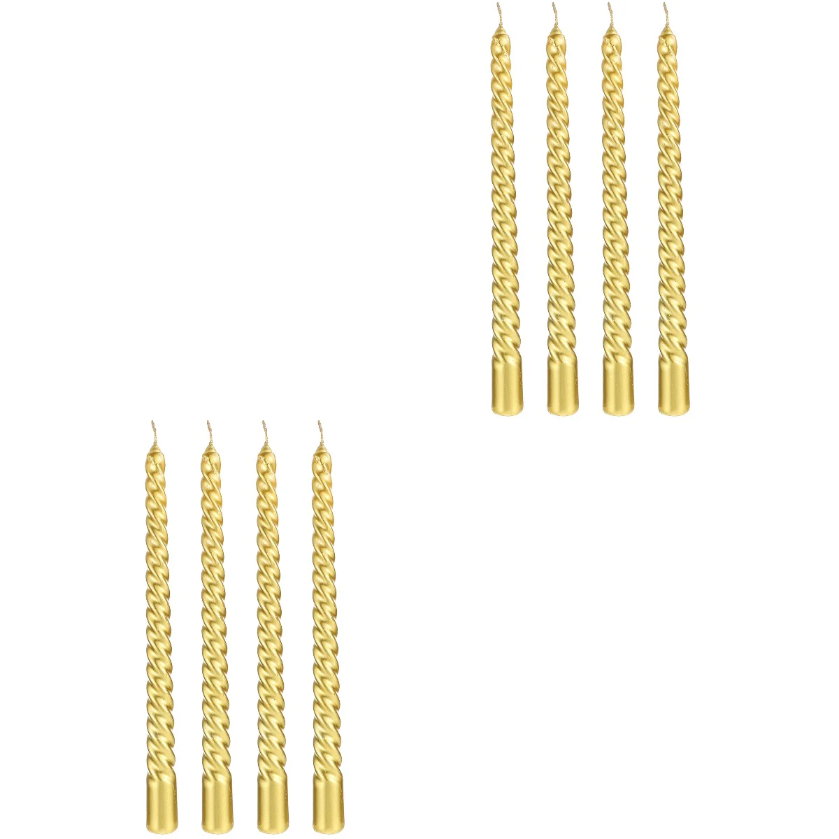 

8 Pcs Valentine's Day Party Festival Adornments Gold Table Decor Unique Scented Candles Home Decorate Decorative Gift