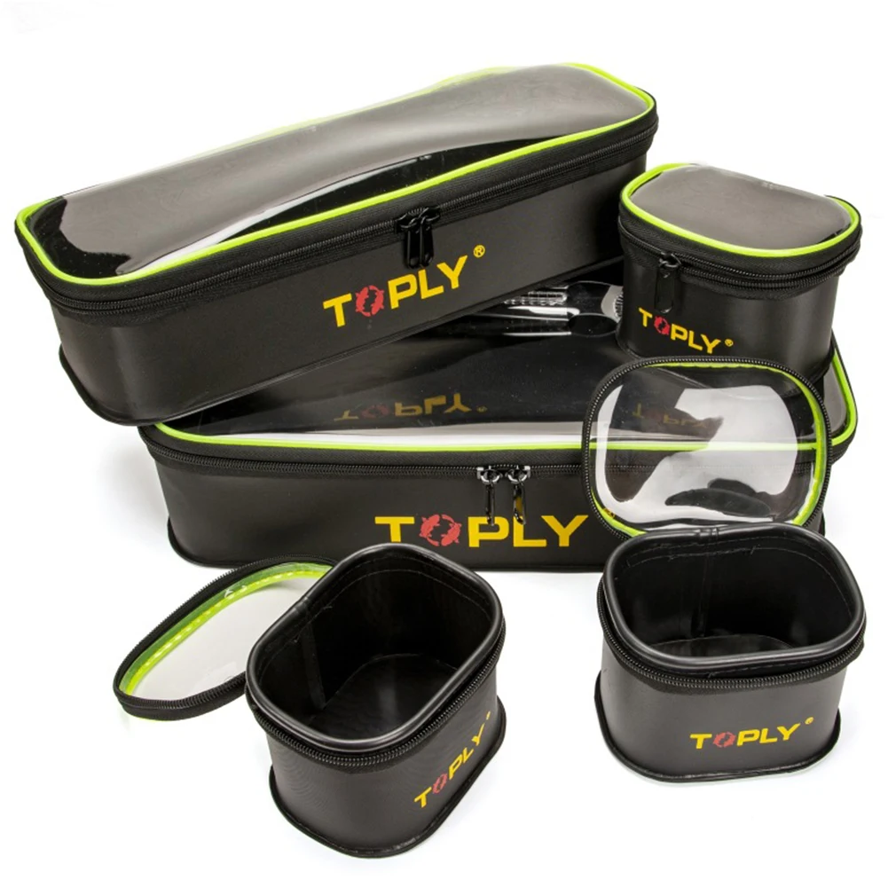 

EVA Waterproof Fish Protection Bucket Fishing Tackle Multifunction Fishing Bucket Embedded Steel Wire for Bass Fishing Camping