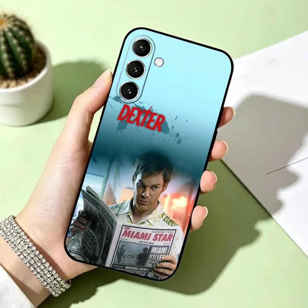 Фото Чехол для телефона D-Dexter Morgan, черный, силиконовый, мягкий, для Samsung Galaxy A73, A72, A71, A70, A53, A52, A51 №4