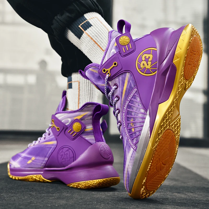 Men Sneakers Basket Shoes Women High Quality Basketball Shoe High Top Anti-slip Outdoor Sports Shoe Trainer Sneakers