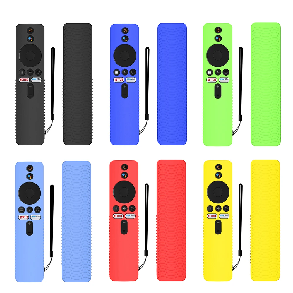 Silicone Remote Control Case for Xiaomi Mi TV Stick 4K 2022 Remote Control Cover Shockproof Protector with Lanyard