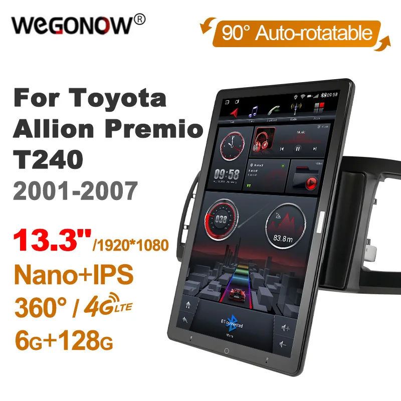 

1920*1080 13,3 ''Ownice Android 10,0 Автомобильный мультимедийный проигрыватель для Toyota Allion Premio T240 2001-2007 автомобильное радио аудио 4G LTE 360 коаксиальный