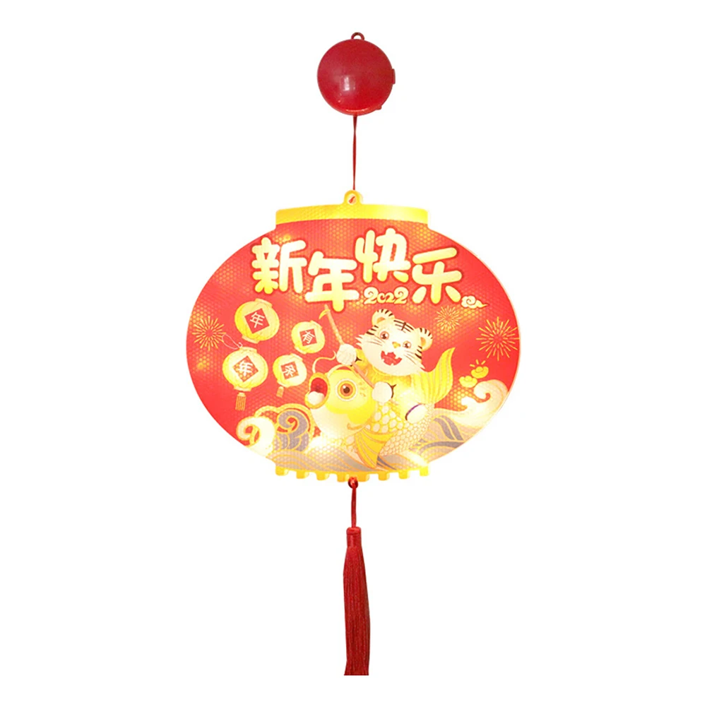 

Китайский фонарь фу с кисточками, подвеска, Весенний фестиваль, подвесное украшение, присоска, светодиодный светильник, новогодние украшен...