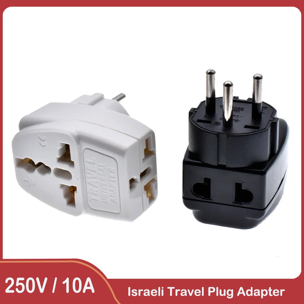 

3 в 1-адаптер-переходник из Израиля, универсальная розетка AC250V Max 10A