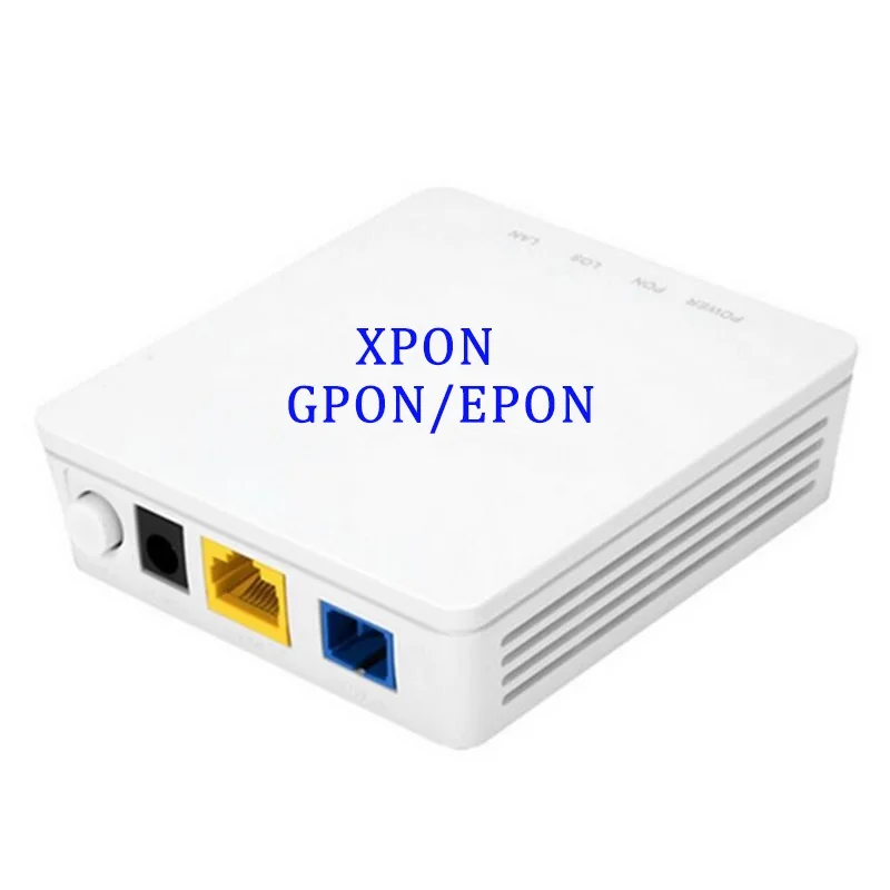 

New HG8310M XPON ONT ONU XPON EPON/GPON Dual Mode 1GE ONU ONT With Single Port Apply To FTTH Modems Terminal eu power