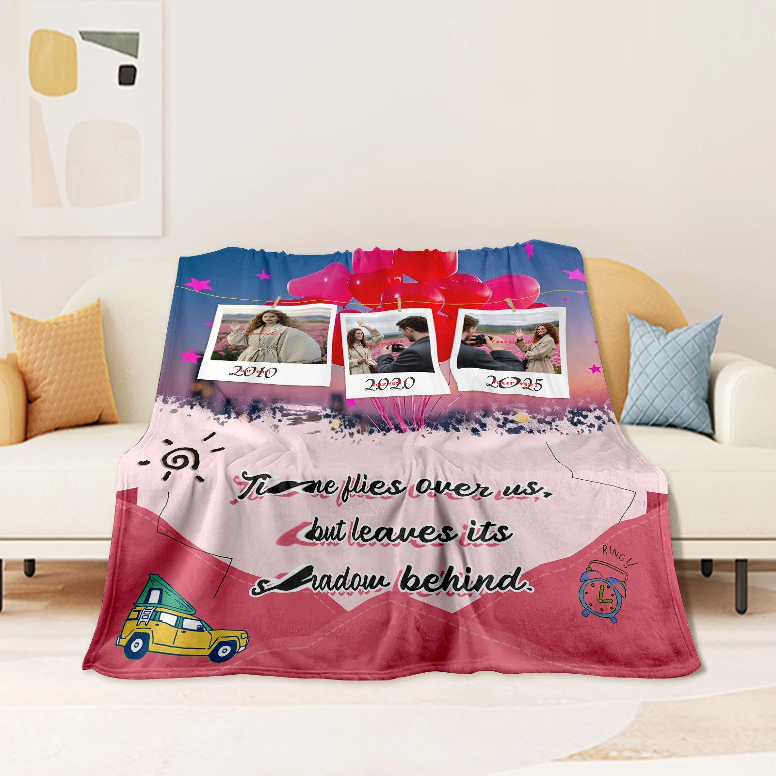 Персонализированное кашемировое одеяло