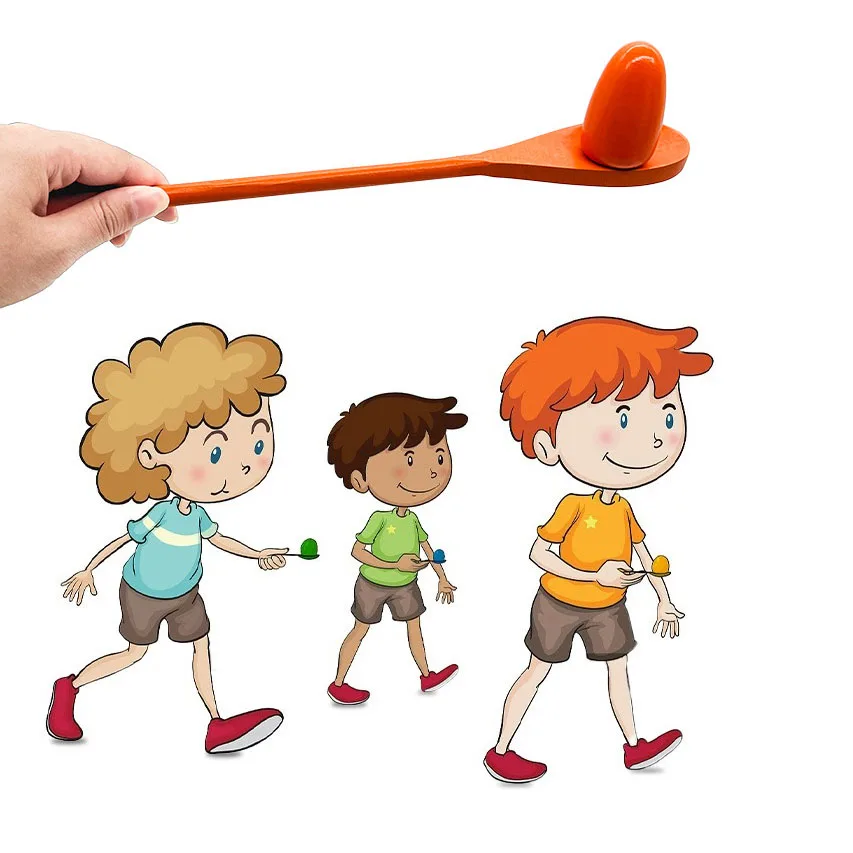 Детская деревянная балансировочная ложка игрушки для детского сада поднос яиц