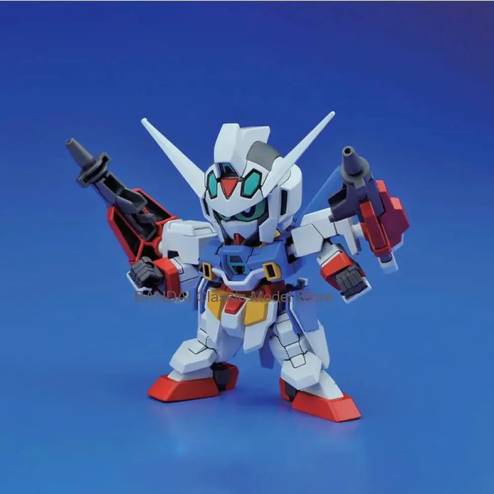 Фото Оригинальный набор для сборки модели Gundam от Bandai, аниме-фигурка SD BB AGE-2 Doublebullet, коллекционная модель Gunpla, аниме-фигурка, игрушки для детей №4