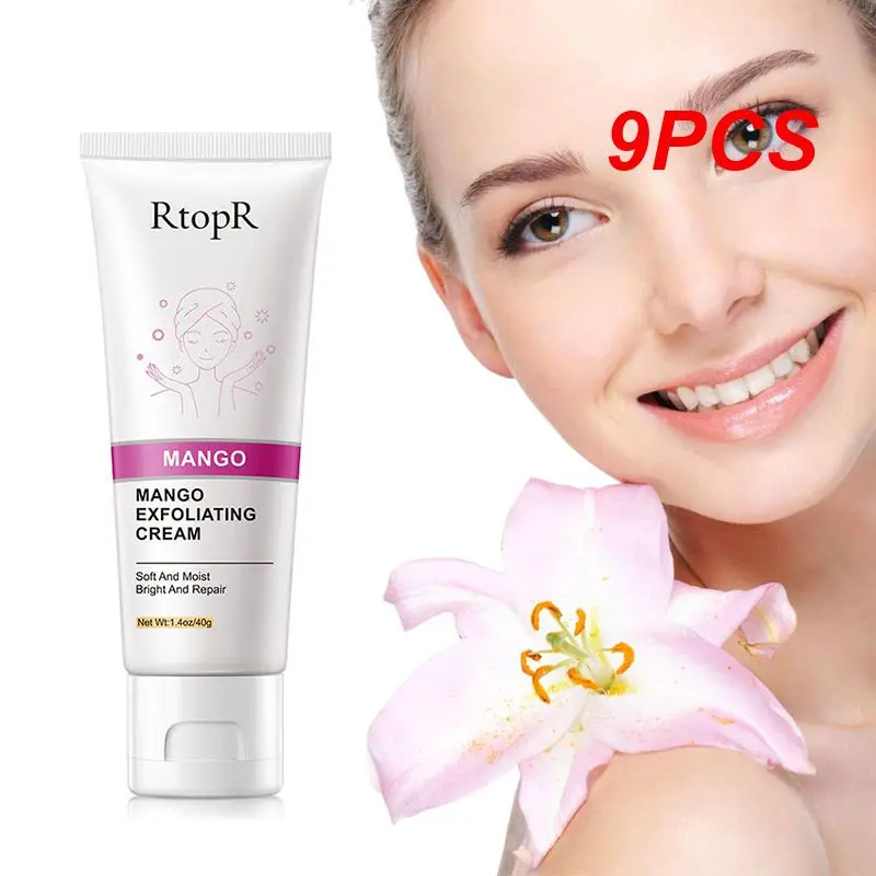 

9PCS Facial Peeling Gel 30g Gentle Oil Control Body Face Scrub Cleansing Pores Treatments Acne Remove Blackhead Face Exfoliators