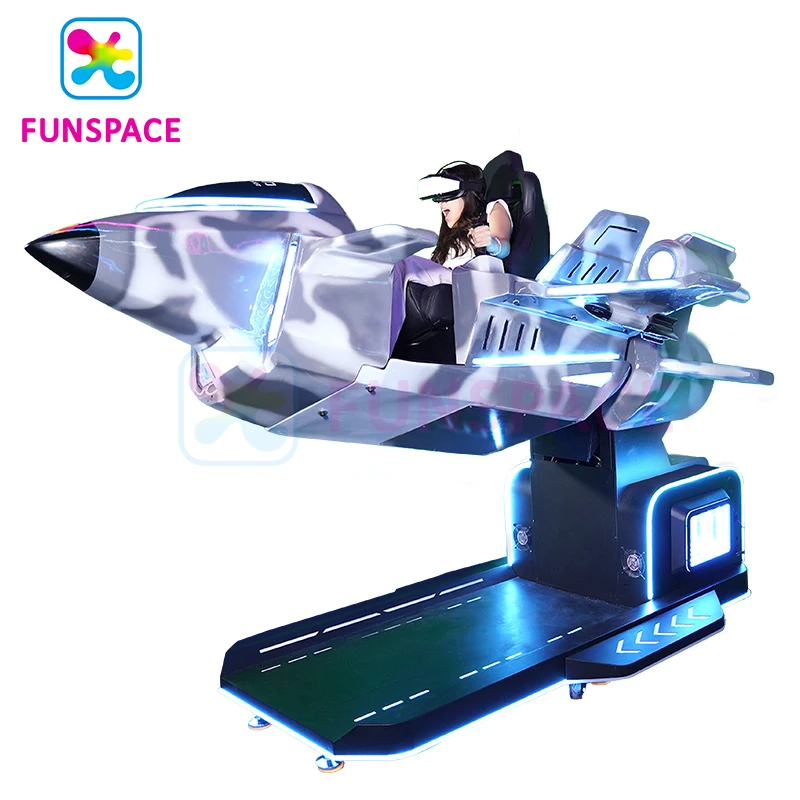 Оптовая продажа VR-оборудования Funspace Factory: 9D VR-симулятор полетов и стрельбы, игровой автомат виртуальной реальности «Самолет» (art.: 3920da51f544c) - 3920da51f544c