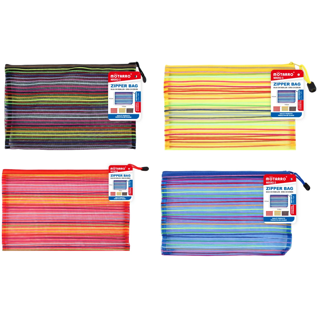 Нейлоновая Радужная Сетчатая Сумка Для Документов A6 Красочная Женская Хранения