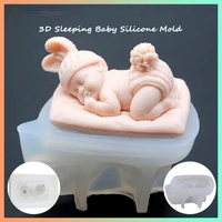 sleeping baby shape silicone cake molds fondant mold chocolate mold pastry candy jelly cake mould kitchen baking mold