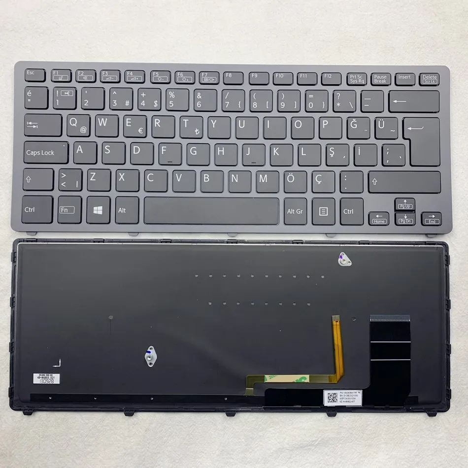 

Turkish Backlit Laptop Keyboard For Sony SVF14N Vaio Fit 14N SVF14N100C SVF14N13CXB SVF14N21CXB Series TR Layout