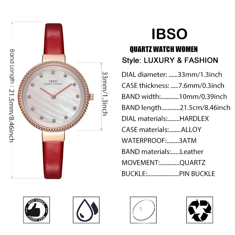 Luxury Brand Women Watch Pink Crystal Lady Leather Quartz Wristwatch Rhinestone Female Waterproof Wrist Hand Clock Girl Gifts enlarge