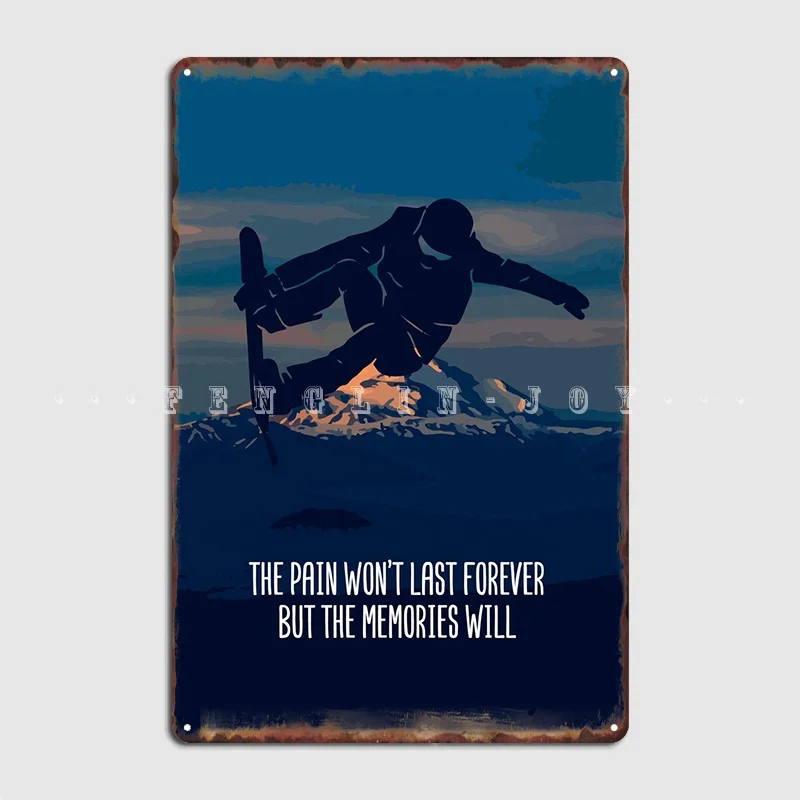 

Snowboard Cool Wall Decor Poster Metal Plaque Create Mural Painting Party Wall Mural Tin Sign Posters