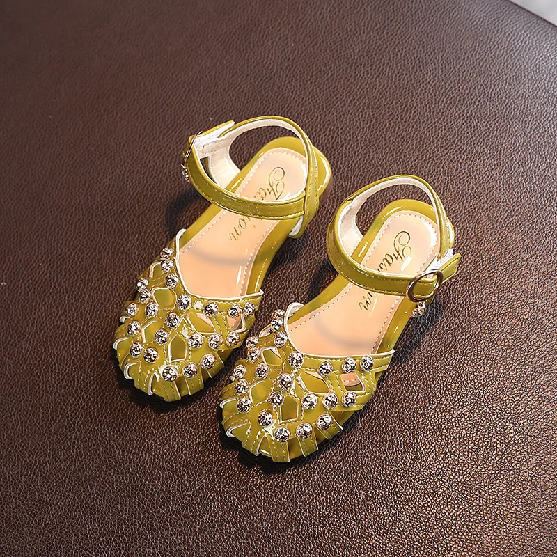 

Children Sandals New Summer Fashion Girls Rivet Hollow Out Sandals Party Wedding Shoes Roman Sandals Kids Shoes G874