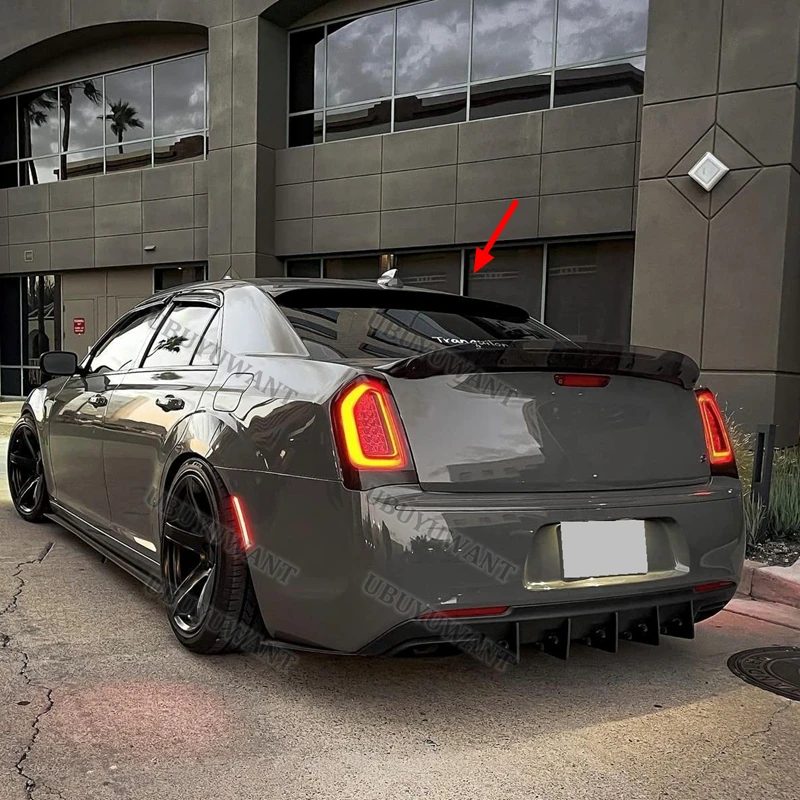 Фото Для Chrysler 300 300c 2011-2018 Высокое качество ABS пластик заднее крыло крыша задняя коробка украшенный спойлер №4
