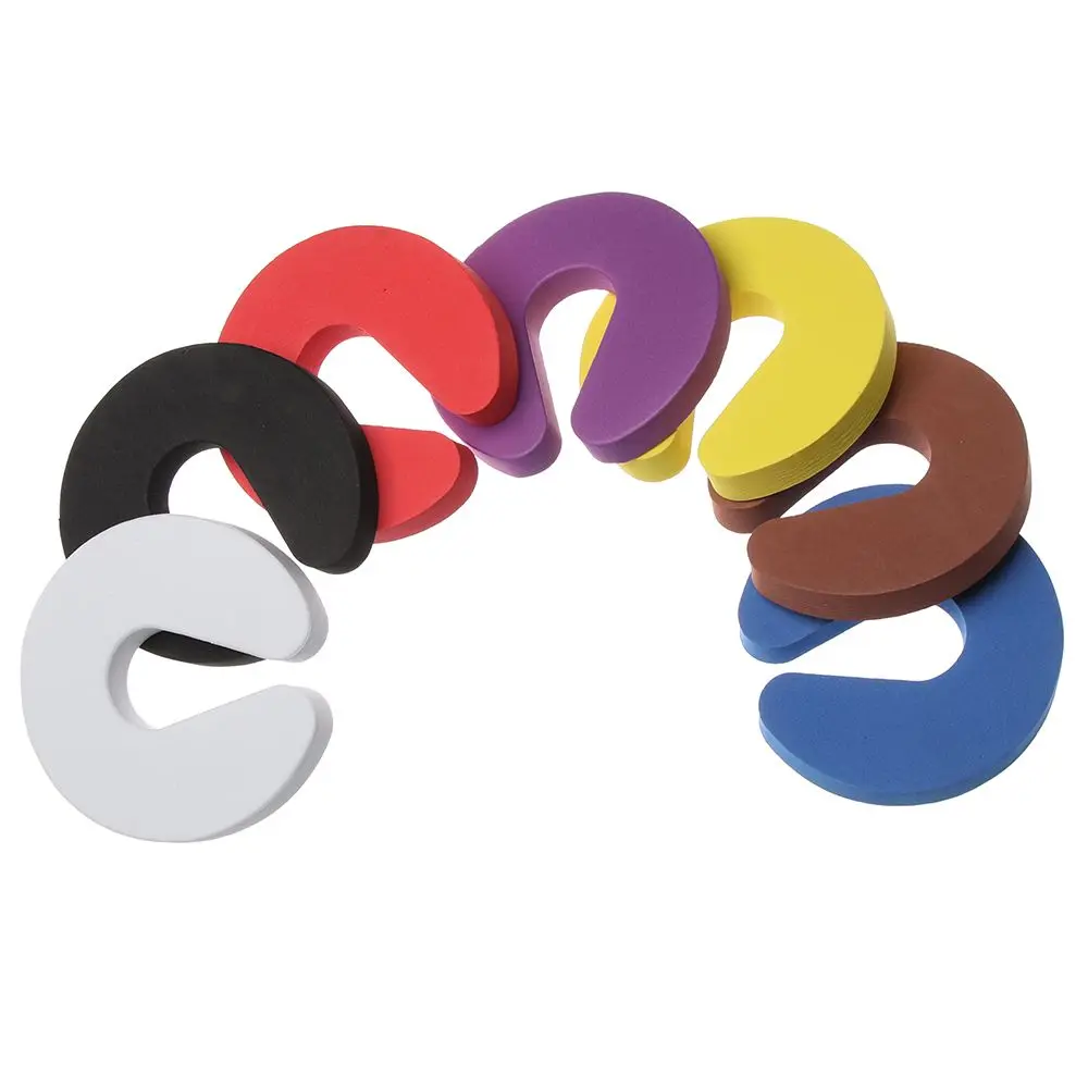 

4Pcs/Set Soft Foam Door Stopper Baby Finger Protector Kitchen Bedroom Door Clip Home Security Door Hardware Practical