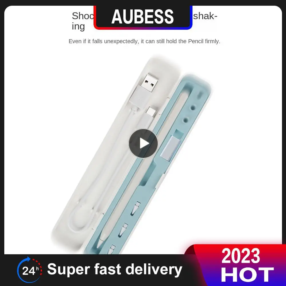 Case Sky Blue Storage Box Silicone Lining Multifunctional St