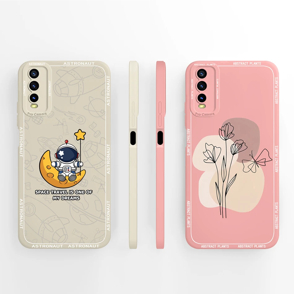 Чехол для телефона Vivo Y20 Y20A Y20G Y20i Y20S простая жидкая силиконовая задняя крышка Y 20