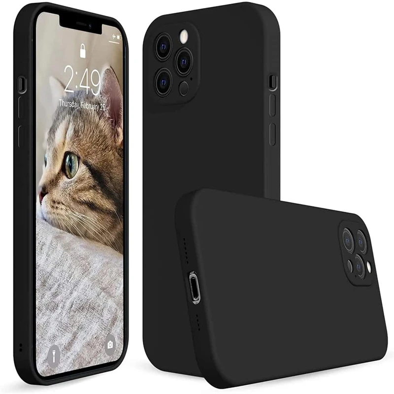 

Case For iPhone 13 11 12 Pro Max Case Official Luxury Liquid Silicone Cover For iPhone X 13 Mini 8 7 Plus Xr Xs Max 6 6S Cases