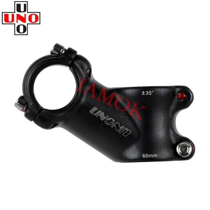 

UNO Road Bicycle 35 Degree 60-135mm Black/Silver Stems Iamok Bike Stem Red/White/Gray Logo
