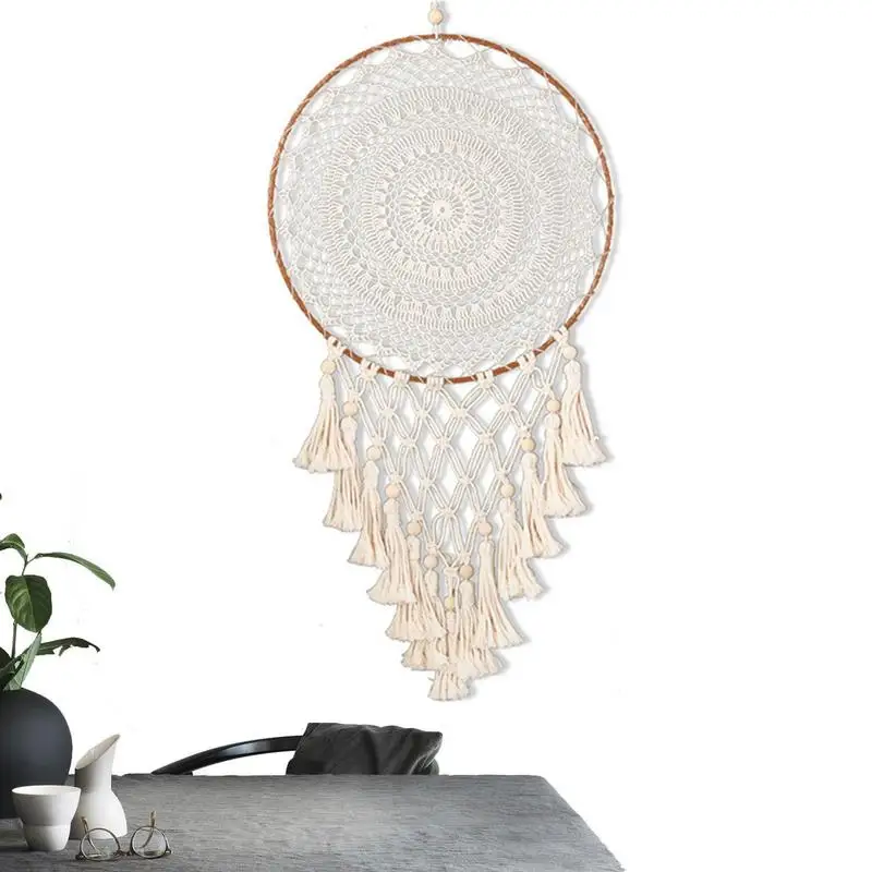 

Style Dream Catcher Wall Hanging Macrame Handmade Tassels Pendant Dreamcatcher For Apartment Girl Bedroom Decoration
