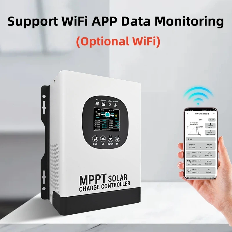120A MPPT солнечный контроллер заряда WIFI 480 В постоянного тока фотоэлектрический