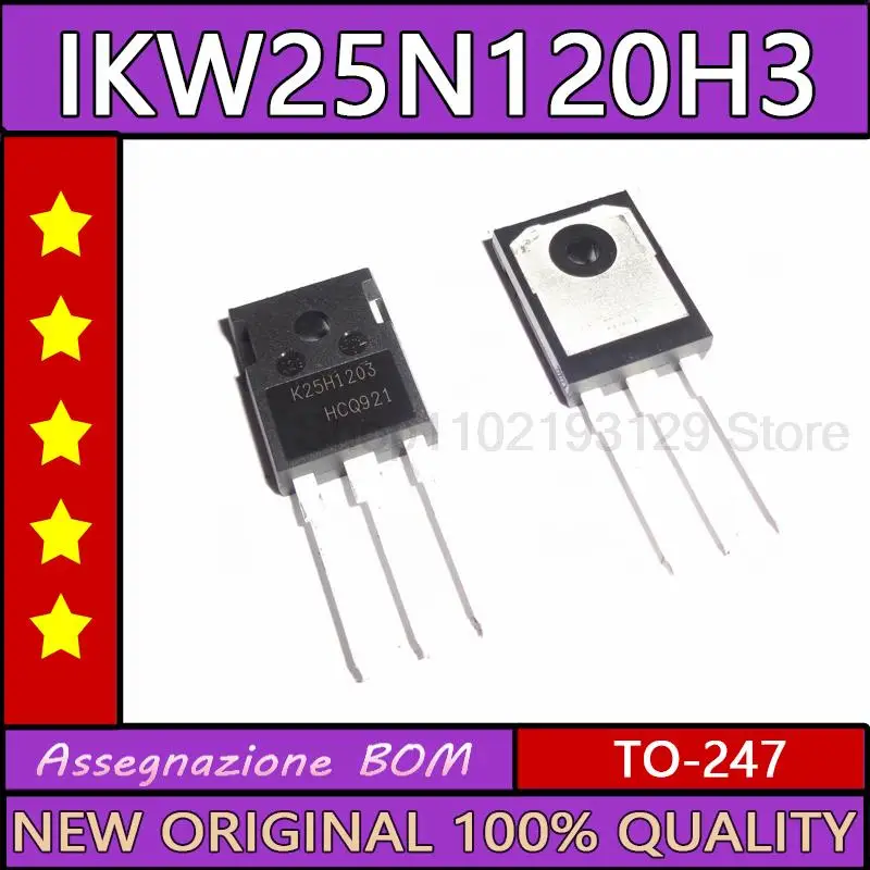 

K25h1203 новая импортная бтиз-трубка 25 А 1200 в ikw25n120h3