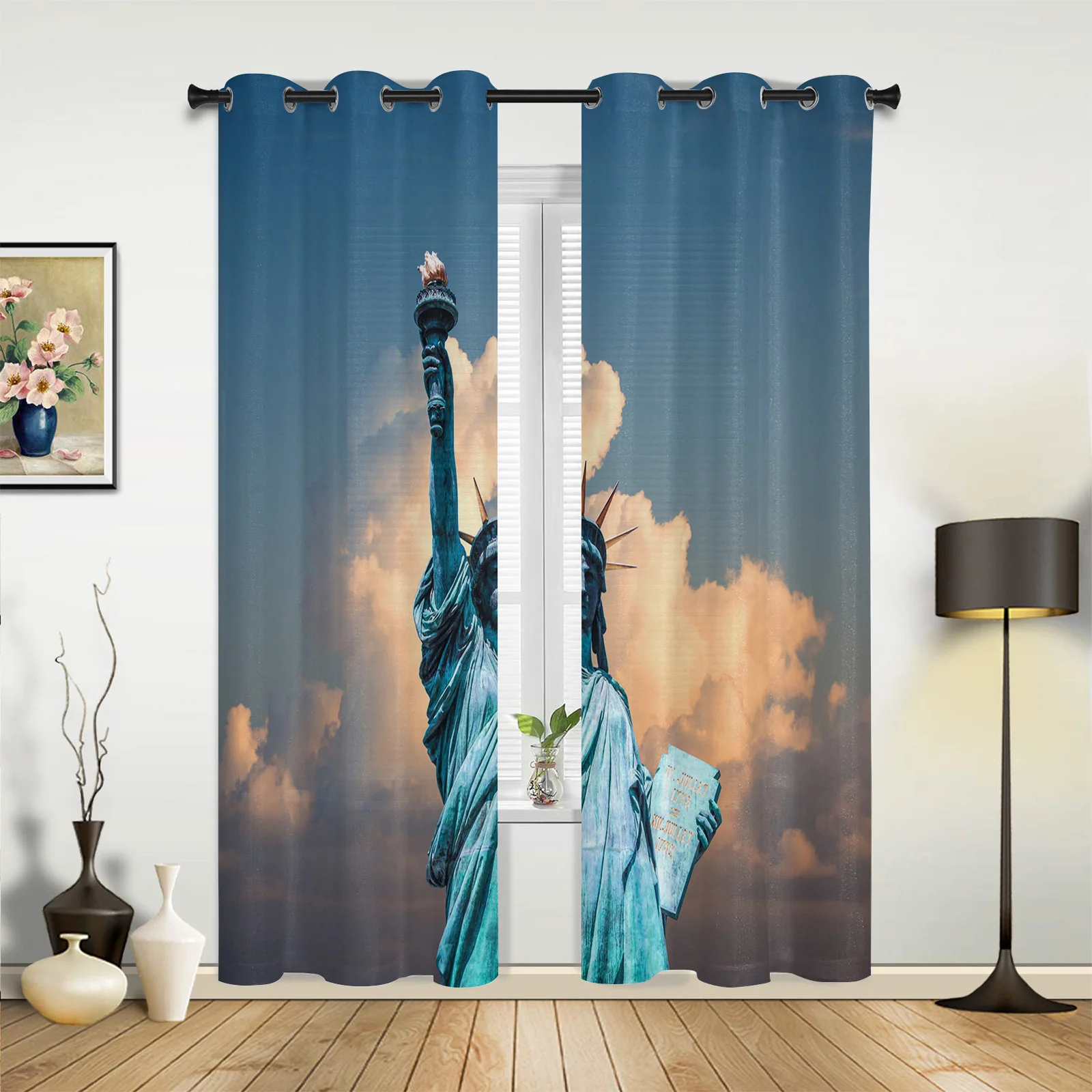 

Liberty Sky Фонарь оконные шторы для гостиной, спальни, шторы для окна, готовые занавески, кухонные шторы