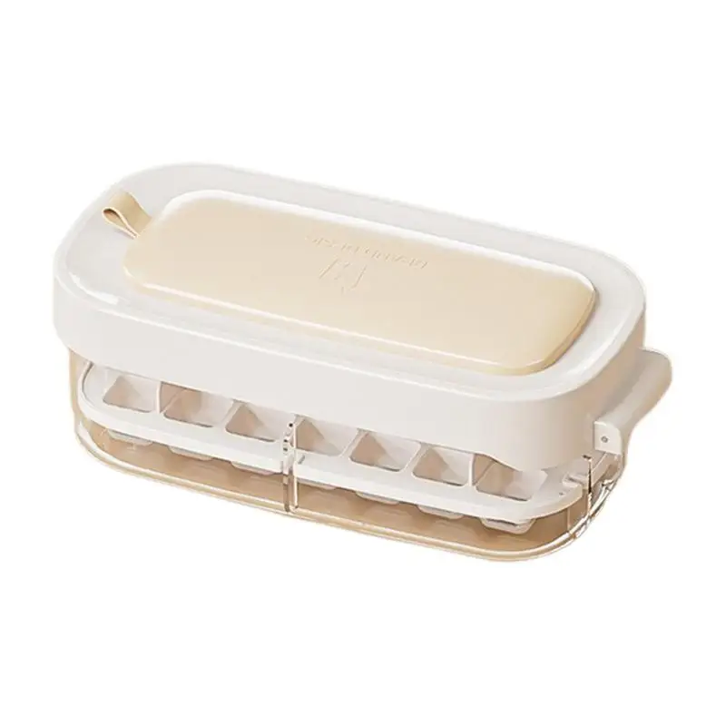 

Двухслойный поднос для льда с крышкой и ящиком, легко снимающийся большой контейнер для льда, контейнер для хранения искусственных гаджетов