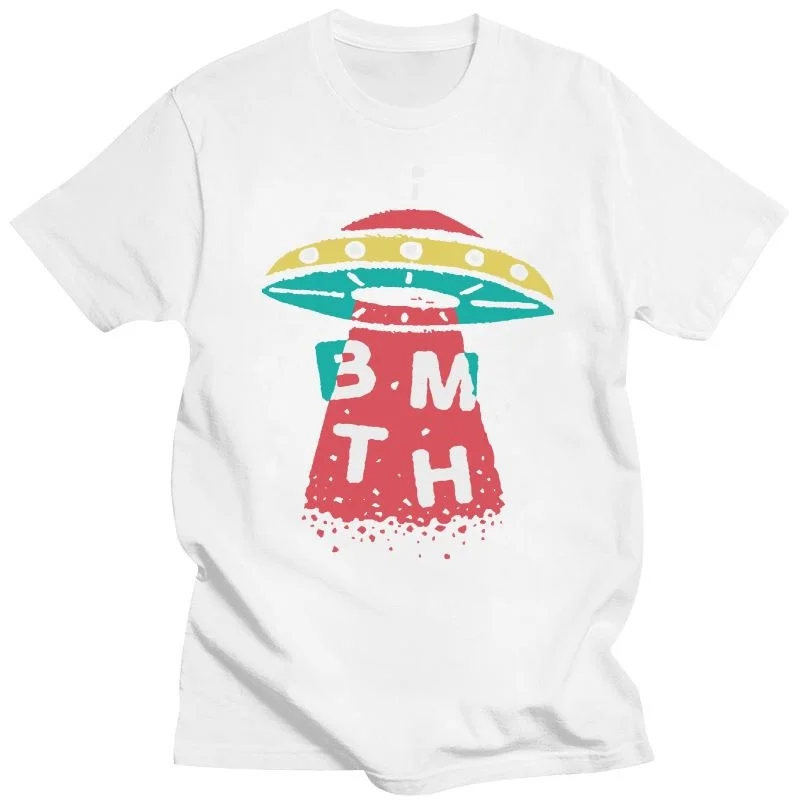 

Bring Me To The Horizon Alien Novelty Funny Graphic Tshirts Boy and girl pattern Casual Fashion Tops Ropa Hombre Camisetas