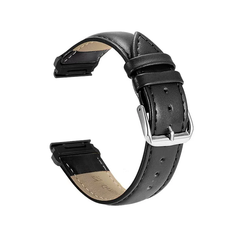 Фото Кожаный ремешок Quickfit 20, 22, 26 мм для часов Garmin Fenix 5 6 6S 7 Pro 7S 7X 8 AMOLED 43 47 51 Enduro 1 2 3 Approach S70 Band №5