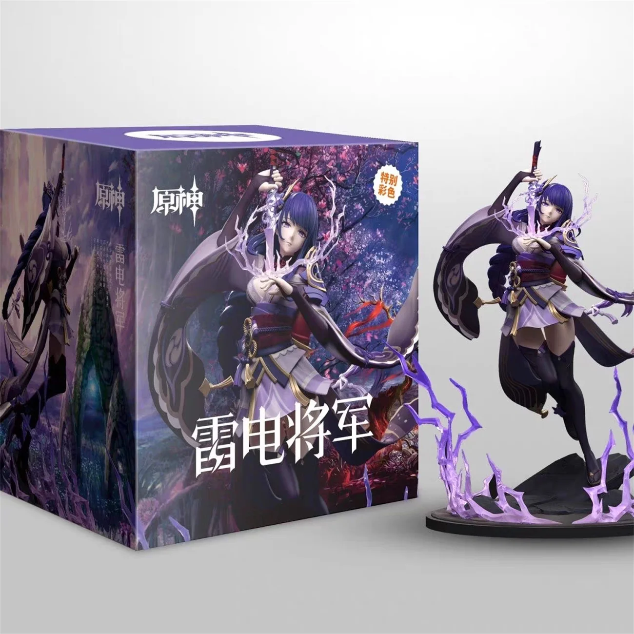 

Genshin Impact Raiden Shogun декоративная фигурка ПВХ Коллекционная модель аниме игрушка подарок