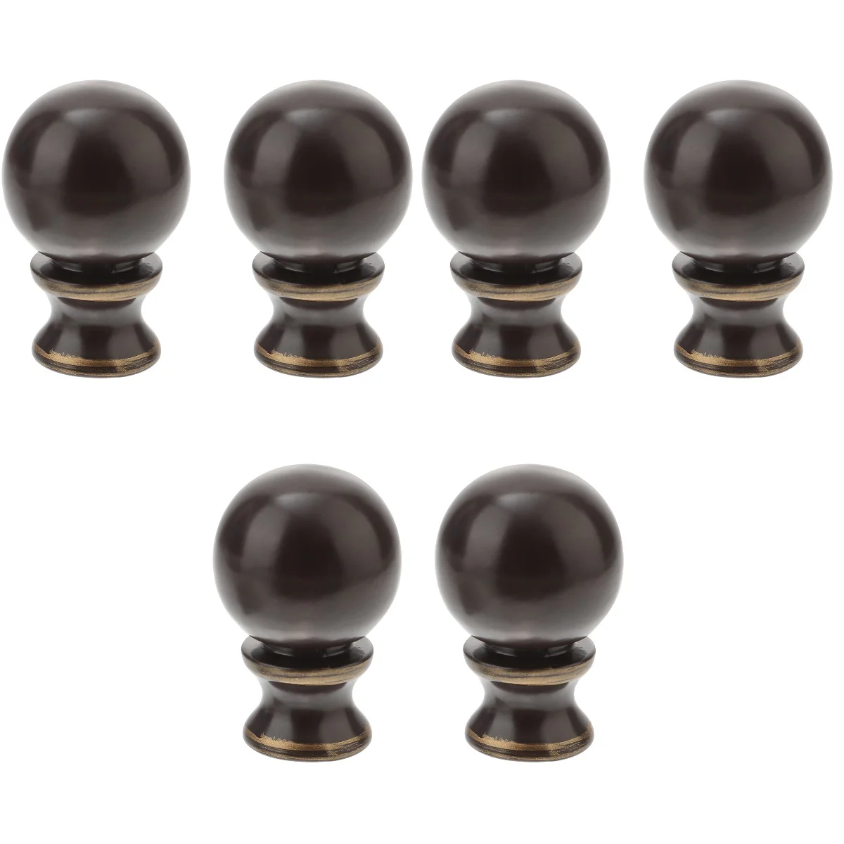 

6 Pcs Table Lamp Decorative Cap Shades Floor Lamps Caps Knobs Thread Lampshade Decoration Light Ball Iron Finials Holder