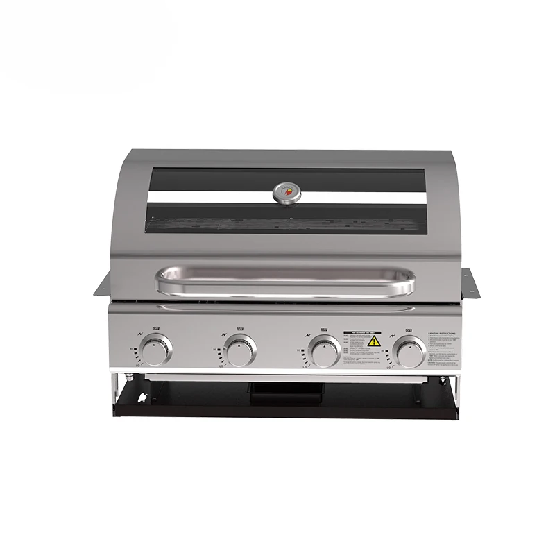 

Hotel Household High Quality 4 Burner Stainless Steel BBQ Gas Grills Built In Gas Grill