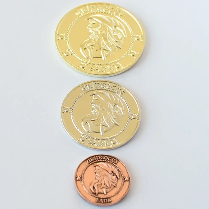 3 шт./компл. банка Харрис Гринготтс Волшебный мир Золотые монеты Галлон Коллекция
