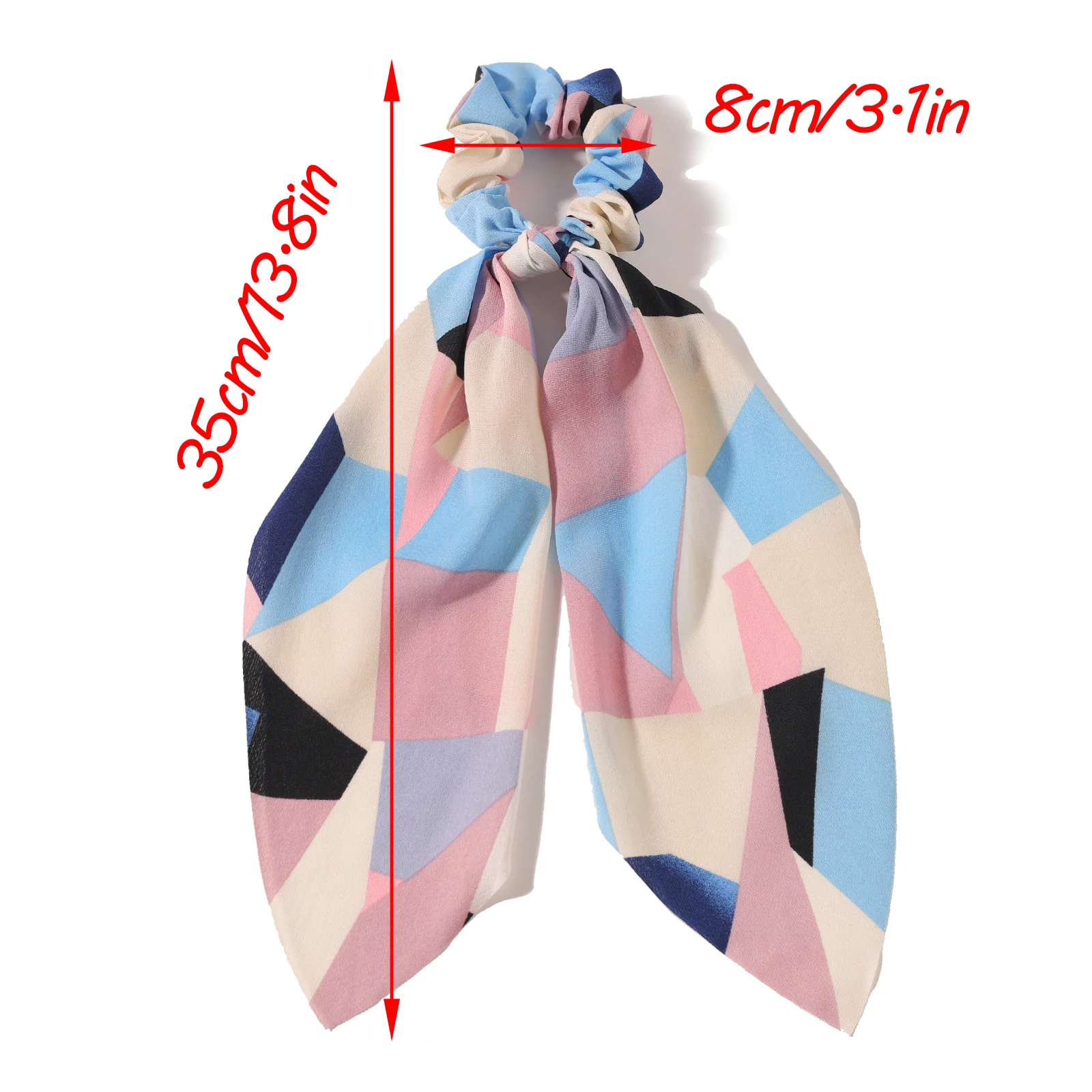 Женский шарф резинки для волос с геометрическим рисунком резинкой конского