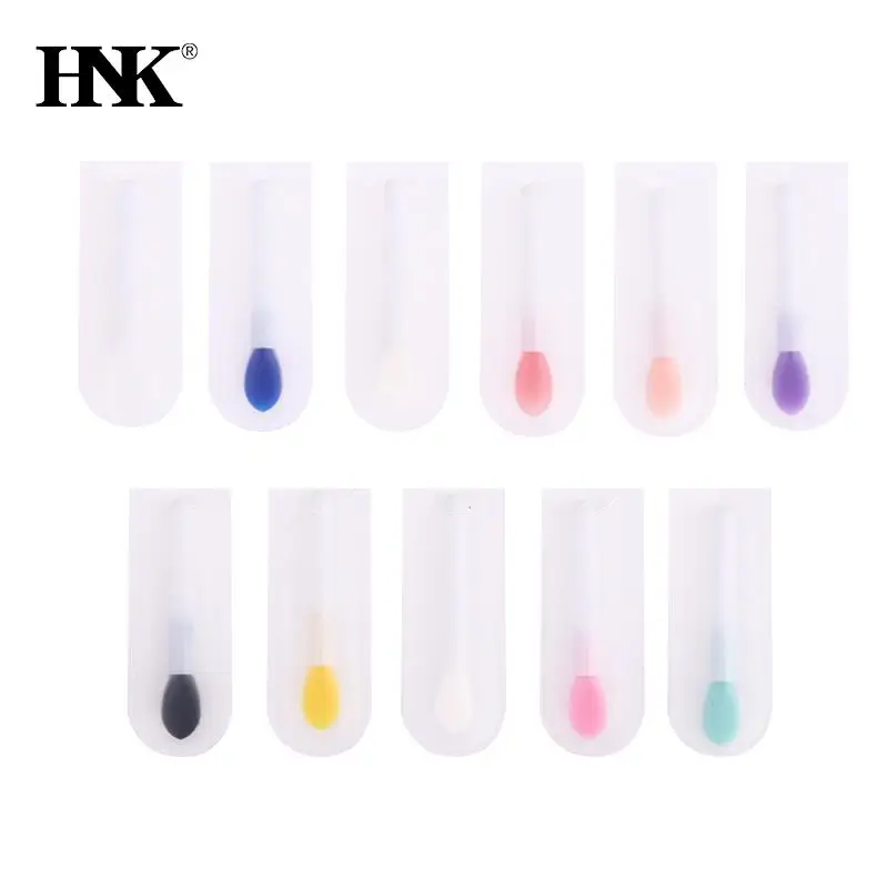 

10pcs Portable Makeup Lip Brush Silicone Lipstick Gloss Lip Mask Brush Pen Wands Applicator Make Up Brushes Tool