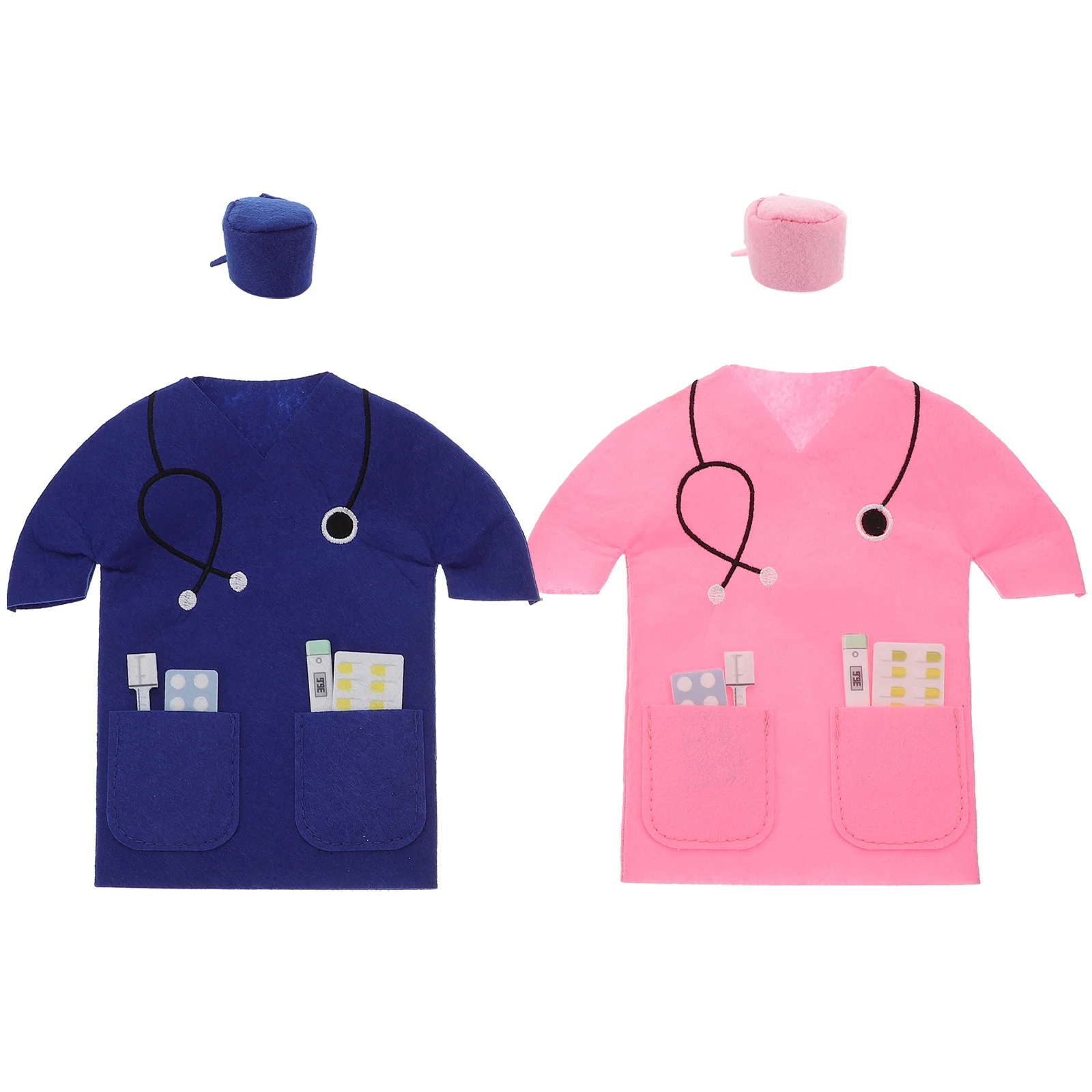 

Bottle Baggift Gifts Coat Decoration Nurse Graduation White Felt Wrapping Cover Day Holder Party Pouch Decorative Favorsoutfits